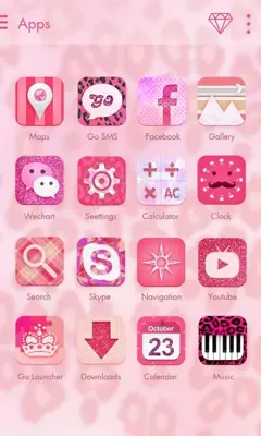 Sweet Girl GOLauncher EX Theme android App screenshot 2